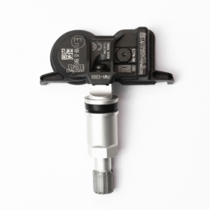 TPMS sensor for Toyota and Lexus, model PMV-E000, front view.