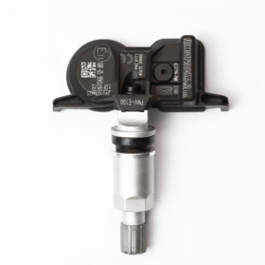 TPMS sensor for Toyota and Lexus, model PMV-E100, front view.