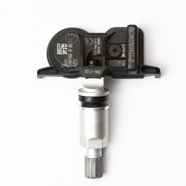 TPMS sensor for Toyota and Lexus, model PMV-E100, front view.