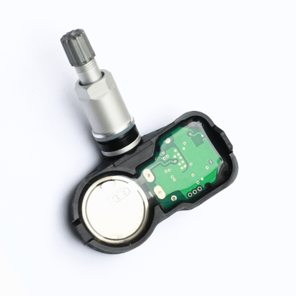 Top view of TPMS Sensor for Nissan and Infiniti, Model PWV-C811 showing the internal components.