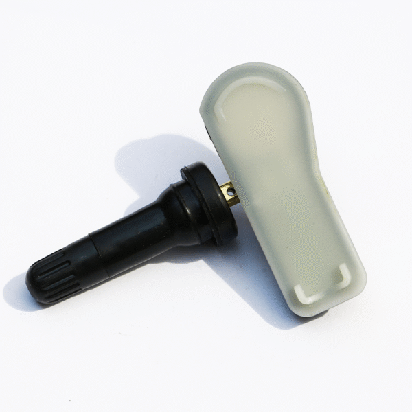 TPMS sensor for Peugeot, Citroen, and DFPV, model 9811536380, detailed view with cover.