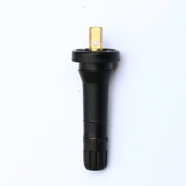 TPMS valve for tire pressure monitoring system (TPMS) repair kit, showing the valve’s detailed view.