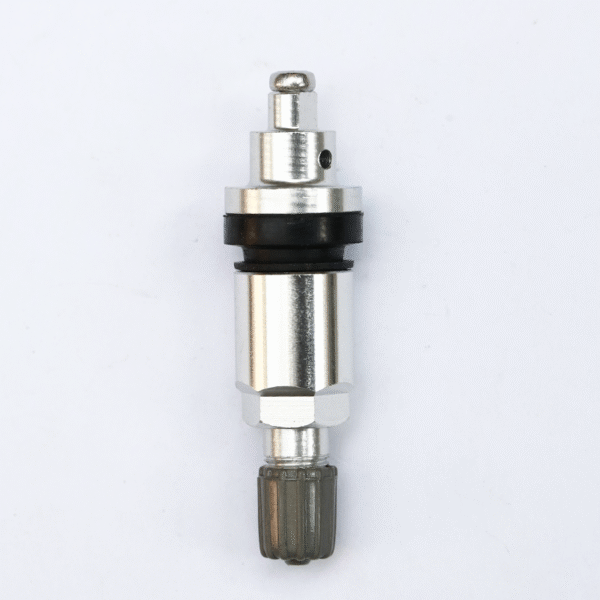 TPMS valve for tire pressure monitoring system (TPMS) repair kit, showing the valve’s detailed view.
