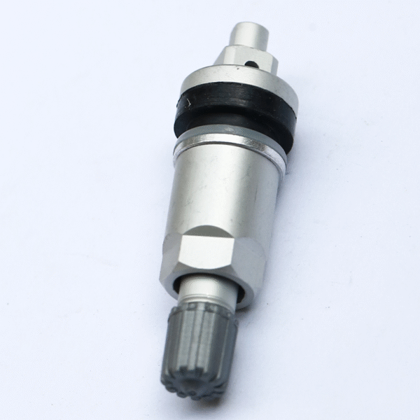 TPMS valve for tire pressure monitoring system (TPMS) repair kit, showing the valve’s detailed view.