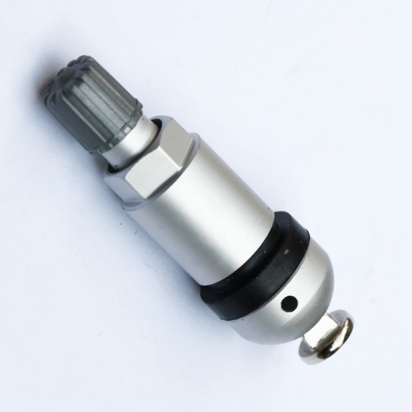 TPMS valve for tire pressure monitoring system (TPMS) repair kit, showing the valve’s detailed view.