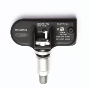 TPMS sensor for Dodge, Volkswagen, Jeep, Chrysler, Lancia – Model 56053031AD, side view
