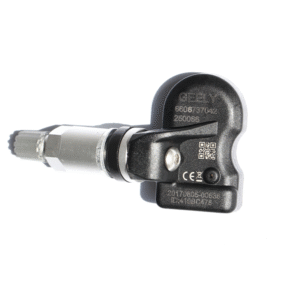 Close-up view of the original TPMS sensor for JAC Geely, highlighting the model number.