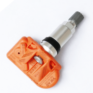 Original TPMS sensor for Audi, Porsche, Bentley, Volkswagen – Model 5Q0907275F, top view