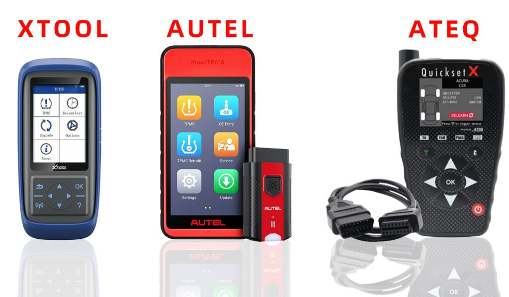 Autel, ATEQ, Xtool TPMS programming tool comparison – how to program TPMS sensors