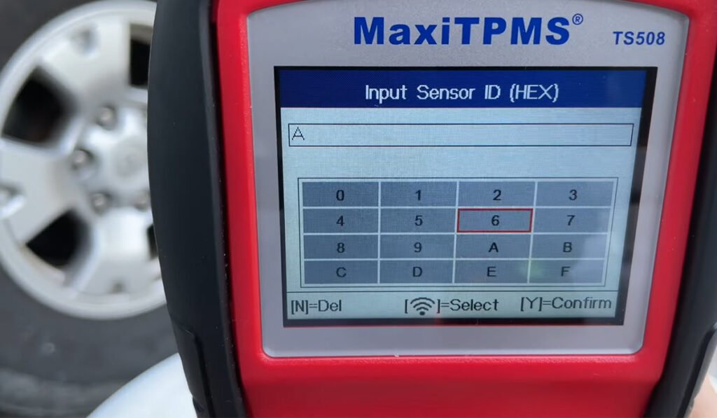 Ford F-150 TPMS programming menu screenshot – how to program TPMS sensors via OBD