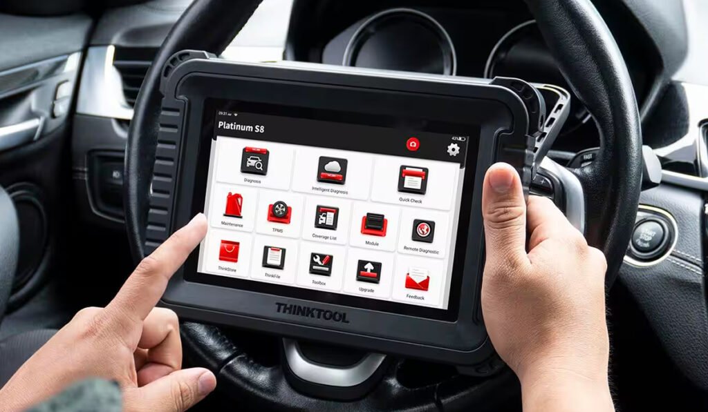 OBD-II Scan Tool for Diagnosing TPMS and ABS Light Faults