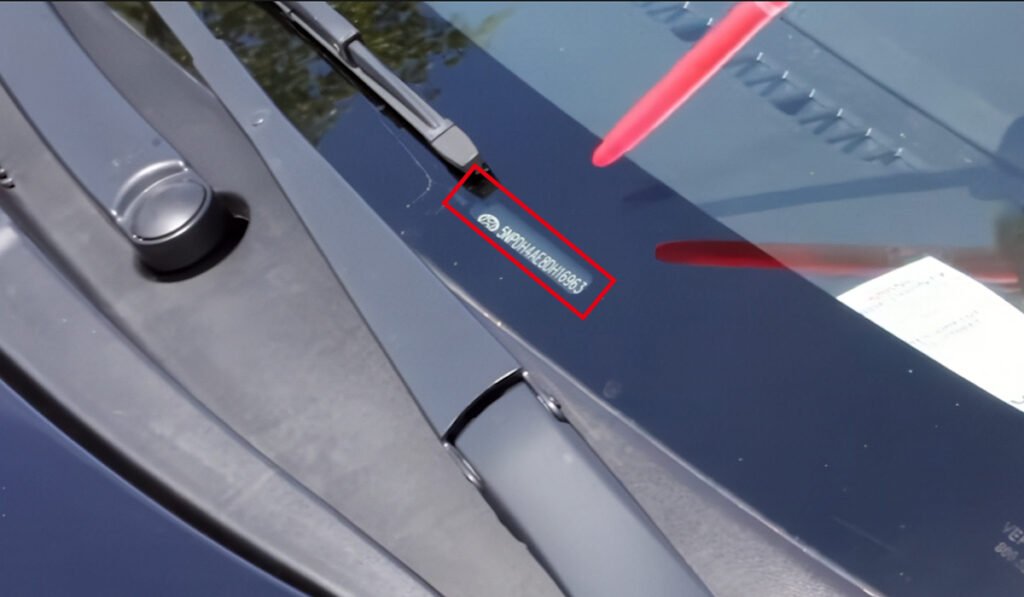Location of VIN code for TPMS sensor compatibility check