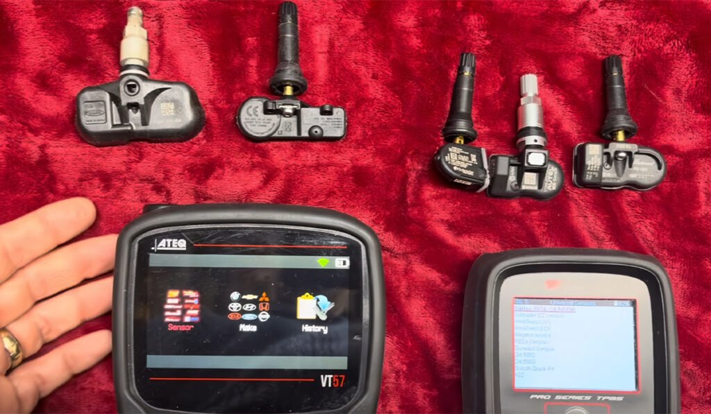 Comparison of different types of TPMS sensors
