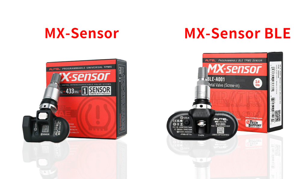 Autel TPMS MX-Sensor and MX-Sensor BLE sensors for tire pressure monitoring